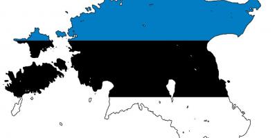 Peta dari bendera Estonia